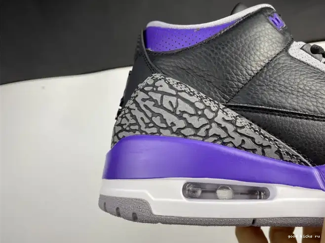 80% Off Sale Black CT8532 Air 3 Court Retro 050 Jordan Purple 0509